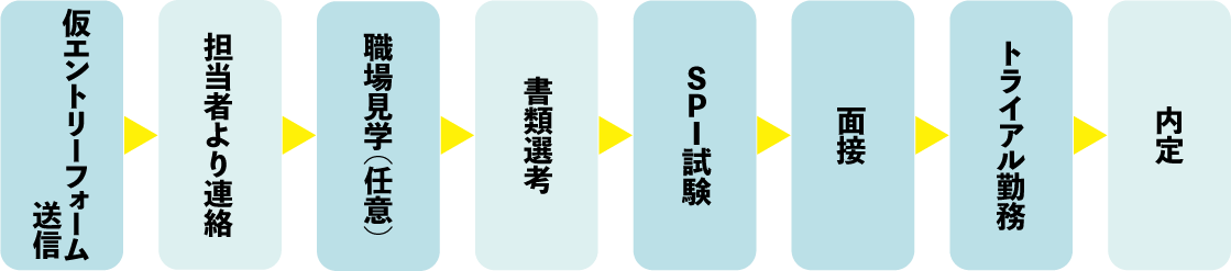 新卒選考フロー